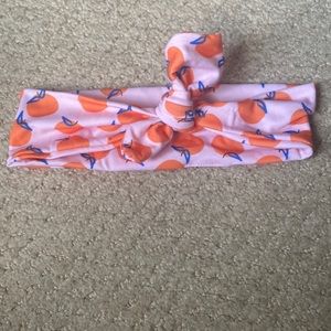 Oranges top knot head band